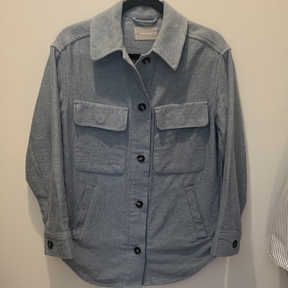 Everlane Oversized Shirt jacket in heathered cool grey - Picture 3 of 12